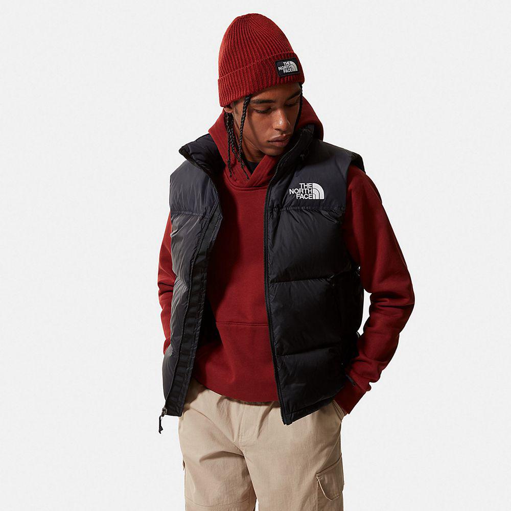 The North Face 1996 Retro Γιλέκο Ανδρικα Μπουφάν Nuptse - Μαυρα (QBWI57913)